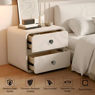 Plantex Lion Face Drawer Knobs | Cabinet Drawers | Pulls Handles Knobs for Wardrobe Kitchen &Cupboard -Pack of 3 Pieces (Brass-Antique)