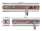 Plantex Stainless Steel 4 inch Tower Bolt/Tower Bolt for Home,Offices Doors and Windows/Tower Bolt for Main Door/Door Latch/Kundi/Chitakini/Door Latch for Windows (Rose Gold & Chrome Pack of 6)