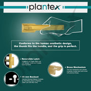 Plantex Brass Premium Door Lock With 3 Years Of Warranty/Main Door Locks For Home/Mortise Handle For Door - Main Door Lock Set (PT-003- Gold)