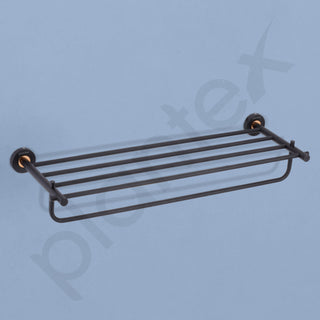 Plantex Brass with 304 Grade Stainless Steel Towel Hanger for Bathroom/Towel Rack/Towel Holder/Bathroom Accessories - RDAB (Black)