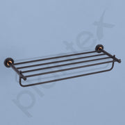 Plantex Brass with 304 Grade Stainless Steel Towel Hanger for Bathroom/Towel Rack/Towel Holder/Bathroom Accessories - RDAB (Black)