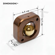 Plantex Square Dopamine Door Bell for Home/Door Chime with Brass Bell/Temple & Meditation Bell for Positive Energy & Home DÃƒÂ©cor - Pack of 1 (DTK-292 - Rose Gold)