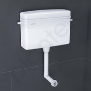 Plantex Polypropylene Toilet Flush Tank/Flush Tank for Toilet with 10 LTR Water Capacity/Side Lever Cistern for Bathroom - Pack of 1 (White)