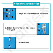 Plantex Peg board For Wall/Tool Organizer Pegboard For Garage Workshop/Storage Board/Hanging Tools Peg board ÃƒÂ¢Ã¢â€šÂ¬Ã¢â‚¬Å“ 120 X 45 Cm, (Metal)
