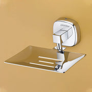 Plantex 304 Grade Stainless Steel Soap Holder for Bathroom/Soap Dish/Soap Stand/Bathroom Accessories - Maxx (Chrome)