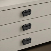 Plantex Drawer Kadi/3 Inch Chest Handle for Drawer/Rectangular Cabinet Kadi/Pull-Push Kadi for Home/Office Drawer - Pack of 3 (DTK-295, Black)