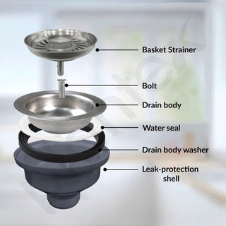 Plantex Coupling for Kitchen Sink/304 Grade Stainless Steel Waste Coupling/Round Shape Coupling - Pack of 1 (Matt Finish)
