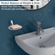 Plantex Rich Brass Unique Soap Holder for Bathroom/Wall Mounted Soap Holder/Soap Stand/Bathroom Accessories - (Chrome)
