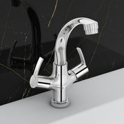 Plantex Pure Brass Wash Basin Tap/Sink Mixer Tap Hot and Cold/Pillar Spout for Wash Basin/Kitchen Mixer Tap-7 Year Warranty (Chrome)