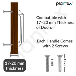 Plantex Cabinet Handle/224mm Handle for Cabinet/Door Pull-Push Handle for Home/Office - Pack of 1 (Black)