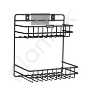 Plantex Self Adhesive Detergent Rack/GI Steel Bathroom Multipurpose Detergent Holder/Bathroom Shelf/Storage Rack/Bathroom Accessories (Powder Coated)