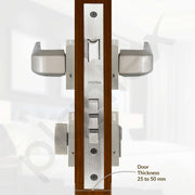 Plantex Premium Door Lock with 3 Years of Warranty/Main Door Lock for Home/Mortise Locks for Doors (PT-013, Satin)