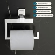 Plantex 304 Grade Stainless Steel Toilet Paper Holder for Bathroom/Tissue Paper Roll Holder/Toilet Paper Roll Holder for Bathroom Accessories - (Rolex, Chrome)