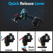 Plantex Multi-Purpose Treasure Oscillating Tool â€“ 0-21000 IPM Variable Speed, 3Â° Swing Angle â€“ Powerful for Cutting, Sanding, Scraping & Grinding - Black (Mainframe, Battery & Charger Not Included)