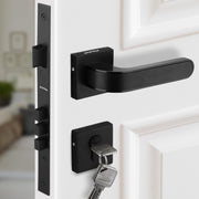Plantex Main Door Lock/Mortise Lock for Door with 3 Years of Warranty - Robust Door Lock for Home with Brass Lock Body & Cylinder(7068 - DC-Black & Z-Black)