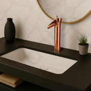 Plantex Pure Brass Basin Mixer Tap Hot & Cold/Single Lever Pillar Cock Water Tap for Wash Basin/Deck Mount- (PVD-Choco)