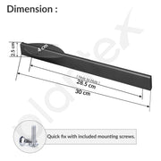 Plantex Cabinet Handle/288mm Handle for Cabinet/Door & Home Decore/Door Pull-Push Handle for Home/Office - Pack of 1 (Black)