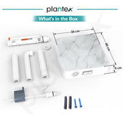 Plantex White Marble Printed Flush Tank for Toilet with 7 LTR Water Capacity/Polypropylene Toilet Flush Tank/Dual Flush Cistern with Air Freshener - Pack of 1