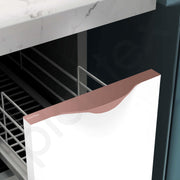 Plantex Profile Handle for Kitchen Cabinet/10 Inch Aluminium Drawer Profile Handle/Wardrobe Pull Handle for Home/Office/Hotel - Pack of 2 (Rose Gold)