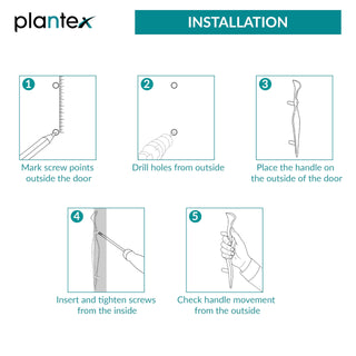 Plantex Cabinet Handle/160mm Handle for Cabinet/Furniture/Door Pull-Push Handle for Home/Office - Pack of 1 (Satin)