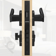 Plantex Mortise Door Lock for Home/Triple Security Main Door Lock Set with 3 Years of Warranty/Mortise Lock for Door with Brass Lock Body & Cylinder(7112 - DC-Black & Z-Black)