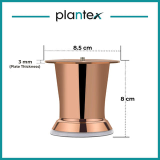 Plantex Heavy Duty 3 Inch Spare Sofa Legs for Bed Furniture/Sofa Legs for Table/Sofa Support Legs Set of 6 Pcs (Rose Gold)