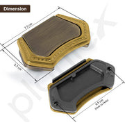 Plantex Drawer Kadi/3 Inch Chest Handle for Drawer/Rectangular Cabinet Kadi/Pull-Push Kadi for Home/Office Drawer - Pack of 1 (DTK-296, Brass Antique & Gold)