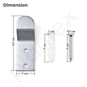 Plantex Stainless Steel Urinal Wall Mount Bracket Set with Toilet Fixing Bolts & Screws/Universal Toilet Wall Hook Support/Bathroom Urinal Hanging Kit with Anchors â€“ Chrome