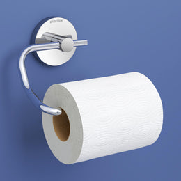 Plantex Smero Pure Brass Toilet Paper Holder/Tissue Paper Stand for Washroom/Bathroom - Circle (Chrome)