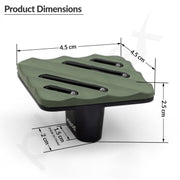 Plantex Knobs for Drawers/Drawer Knobs for Cabinets/Pull-Push Knobs for Kitchen/Bedroom Drawer - Pack of 6 (SH-434, DC-Black & Green)