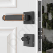 Plantex Triple Security Door Lock for Home/Main Door Lock Set with 3 Years of Warranty/Mortise Lock for Door with Brass Lock Body & Cylinder (7127, Grey & Choco)