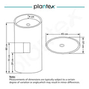 Plantex Stainless Steel Pedestal Wash Basin/Free Standing Round Basin for Bathroom/living Room/Hotel (15 x 15 x 34 Inch - Rose Gold)