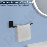 Plantex 304 Grade Stainless Steel Towel Ring for Wash Basin/Napkin Hanger/Towel Hanger/Napin Holder/Bathroom Accessories - Senso (Black)