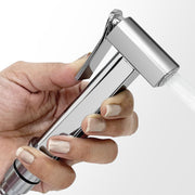Plantex Pure Brass D-Shape Health Faucet Set/Jet Spray for Toilet/Faucet for Toilet/Health Faucet Gun Only/Hand Shower for Toilet/Health Faucet-Chrome
