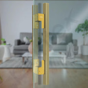 Plantex Door Handle/17 Inch Main Door Handle/Handle for Wooden Door/Pull-Push Door Handle/Door Accessories (Pack of 1, Brass Antique, Gold)