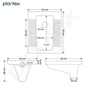 Plantex Indian Toilet Pan/Orrisa Pan for Bathroom/Household Squatting Pan/Sintered Stone Base Ceramic Sanitaryware Toilet - (2261)