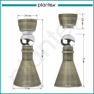 Plantex Door Stopper for Home/High Grade Stainless Steel Door Catcher/5 Inch Door Magnet Stopper/360 Degree Angle Door Magnet for Home/Office/Hotel - (Brass Antique)