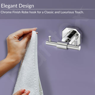 Plantex 304 Grade Stainless Steel Hook for Bathroom/Cloth Hanger for Wall/Hanger Hooks/Wall Hooks for Hanging Strong - Nipron (Chrome)