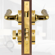 Plantex Premium Door Lock with 3 Years of Warranty/Main Door Locks for Home/Mortise Lock Set for Door (7117 - PVD Gold)