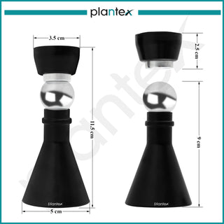 Plantex Door Stopper for Home/High Grade Stainless Steel Door Catcher/5 Inch Door Magnet Stopper/360 Degree Angle Door Magnet for Home/Office/Hotel - (Black)