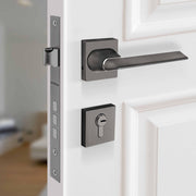 Plantex Main Door Lock/Mortise Lock for Door with 3 Years of Warranty - Robust Door Lock for Home with Brass Lock Body & Cylinder (Satin Black & Matt Finish)