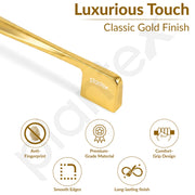 Plantex Cabinet Handle/160mm Handle for Drawer/Wardrobe/Kitchen Handle/Pull-Push Handle for Home/Office - Pack of 1 (Gold)
