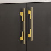 Plantex Cabinet Handle/Kitchen Cabinet Door Handle/Wardrobe/160 mm Cupboard Handle/Door Pull-Push Handle for Home/Office - Pack of 2 (Brass Antique & Gold)