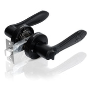 Plantex Heavy-Duty Door Lock - Bathroom Door Lock/Mortise Keyless Handle Set for Home/Bathroom/Balcony/Store Room - (DTM-628, Black)