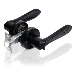 Plantex Heavy-Duty Door Lock - Bathroom Door Lock/Mortise Keyless Handle Set for Home/Bathroom/Balcony/Store Room - (DTM-628, Black)