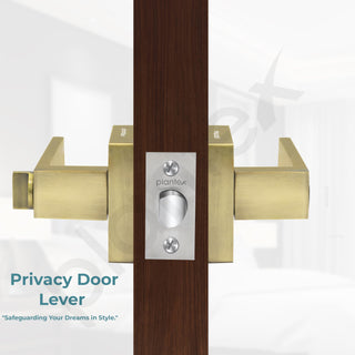 Plantex New Age Bathroom Door Locks/Key-Less Door Lock Set for Bedroom/Balcony/Office/Storeroom - Reversible Design (Brass Antique Finish, 30mm to 50mm Door Range)