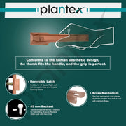Plantex Door Handle for Home Main Door/Door lock with handle/Mortise Lock with 3 computerized Brass keys/14 inch Pull-Push Handle/Door Hardware - Combo (Rose Gold)