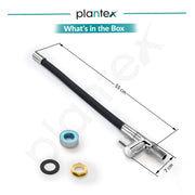 Plantex Pure Brass Flexible Tap for Kitchen Sink/Swan Neck Water Tap Faucet/Kitchen Flexible Sink Tap with Water-Saving Aerator & 360° Swivel Spout (ICO-912B)