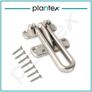 Plantex Swing Bar Lock for Hinged Swing-in Doors, Safety Door Guard for All Door, Door Latch Pack of 2 (Matt Finish)