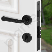Plantex Heavy Duty Door Lock - Main Door Lock/Mortise Lock for Door/Door Lock for Bedroom/Home/Office/Hotel -Z Black Finish (3 Brass Keys)